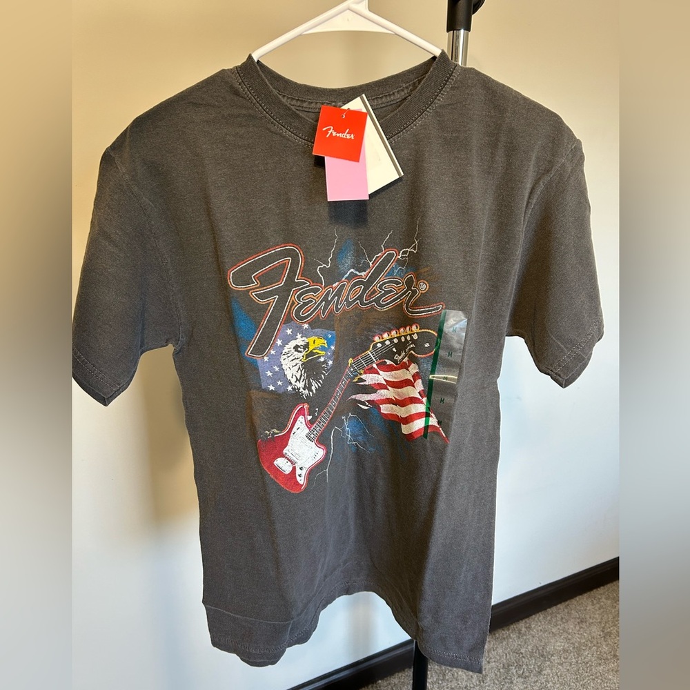 Fender Guitar T Shirt Black Sz:Med